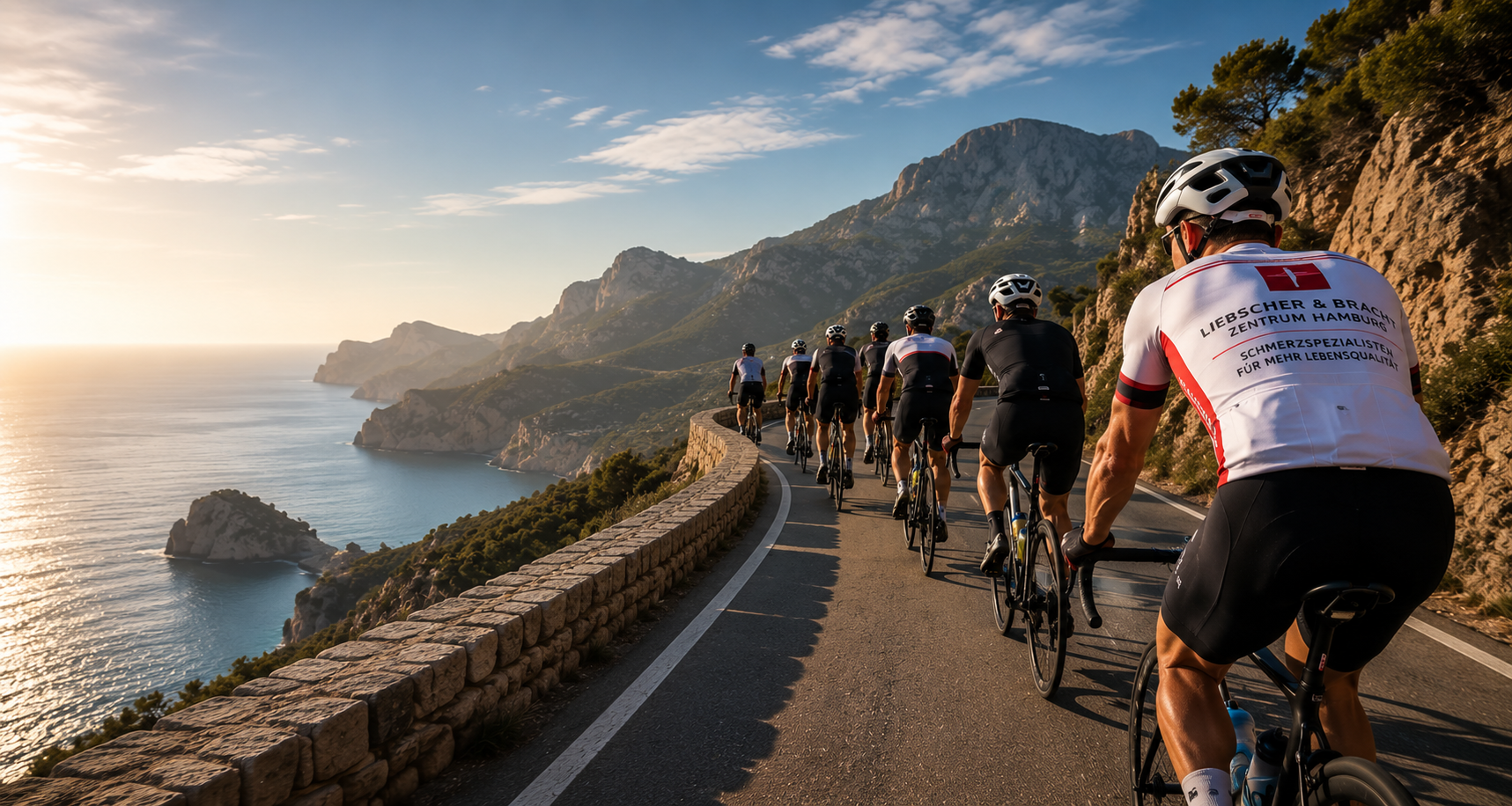 Rennradgruppe auf Mallorca